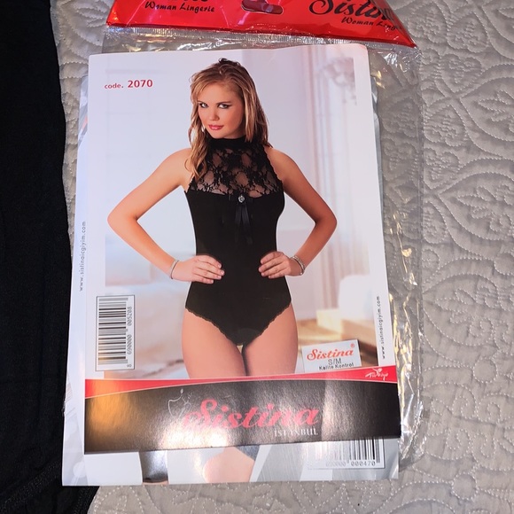 NWT Sistina Bodysuit in black (fits medium size ) - Picture 4 of 5